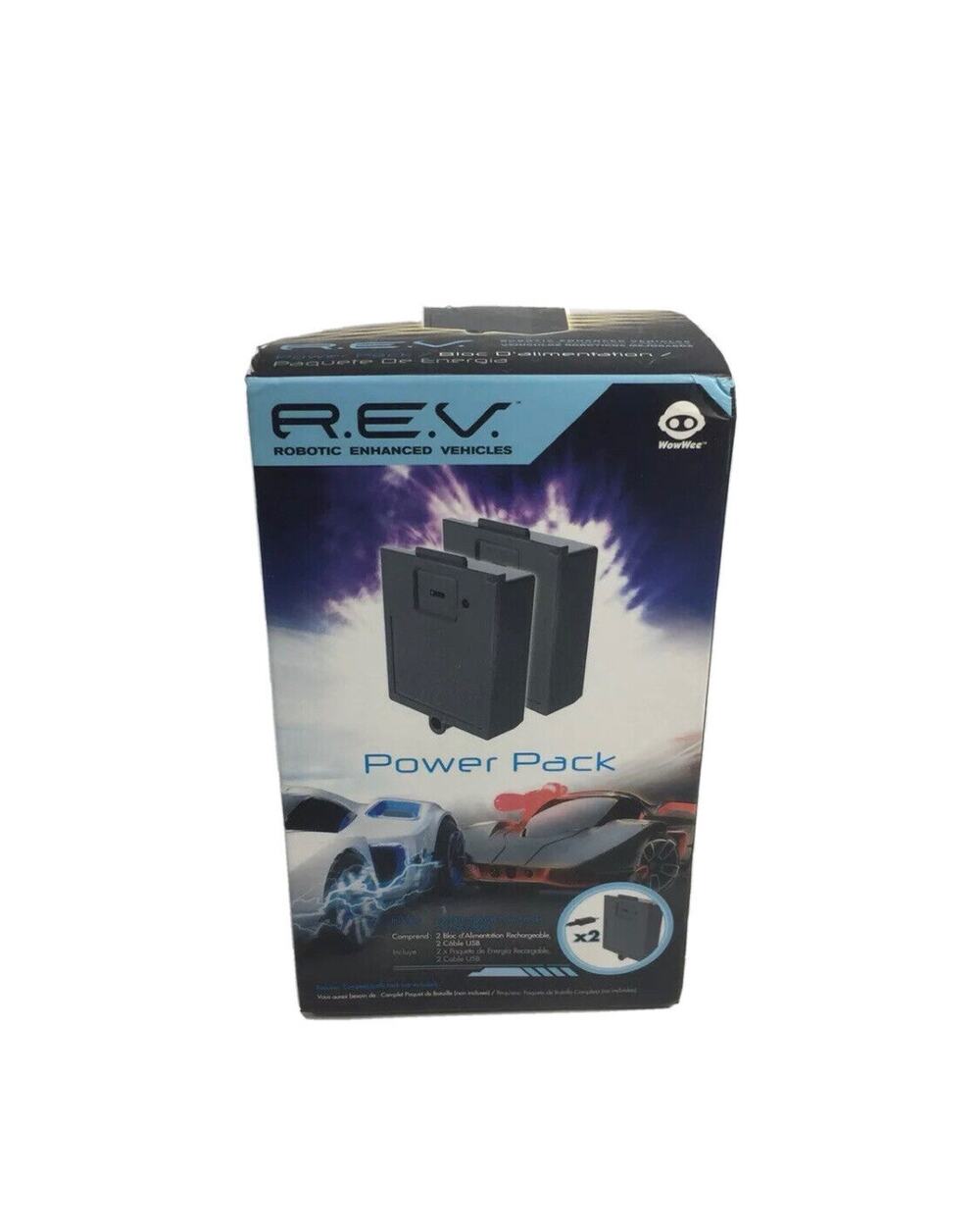 REV Robotic Enhanced Vehicles Power Pack 2 Recharge Power Packs 2 USB Cables